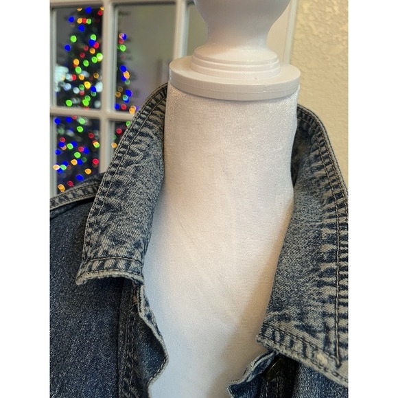 Denim looking short jacket 100% cotton large made by explorer - Picture 3 of 16